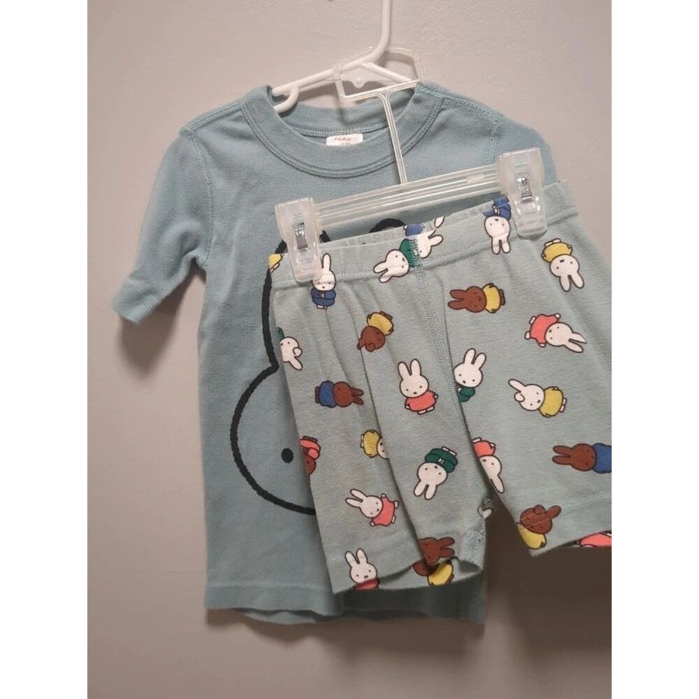 Hanna Andersson Blue Miffy Organic Cotton Short Pajamas - Boys Size 5